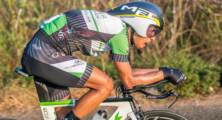Jayde Julius during the Jock Tour time-trial