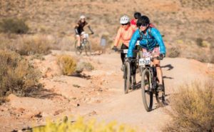 Pictured here are some riders in action on day one of the Namaqua Quest MTB Stage Race.