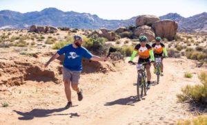 Riders being photographed during the third day of the Namaqua Quest MTB Stage Race.