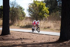 Polish tandem team Marcin Polak and Michal Ladosz in action