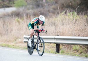 South African rider in action