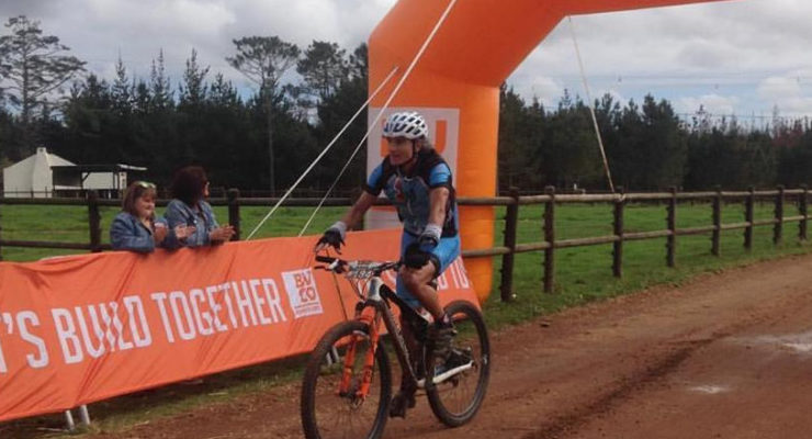 Robert Sim won the men's solo race on stage three of Dr Evil Classic in Plettenberg Bay today.