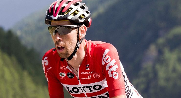 Lotto-Soudal's Thomas De Gendt, pictured here at the 2017 Tour de France, won stage 19 of the Vuelta a Espana today.