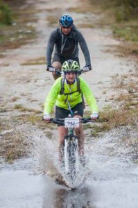 Riders splash their way through the Tsitsikamma MTB Challenge