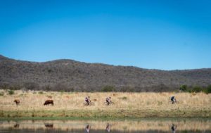 A scenic picture of riders during stage two of the Berg and Bush 'Great Trek'.