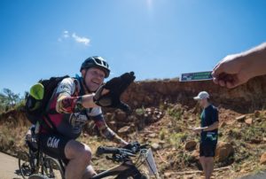 Climbing pioenkop Mountain
