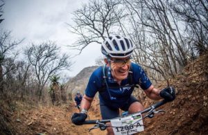 Smiling through Berg and Bush 'Descent'.