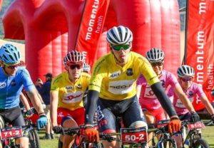 Matt Beers at the start of Cape Pioneer Trek stage five