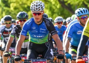 KMC FruittoGo Mountainbiketeam in action on day five of the Cape Pioneer Trek