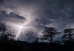 Spectacular thunderstorms