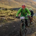 Mud spattered riders at Lesotho Sky