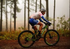 Candice Lill riding through Kaapsehoop forests