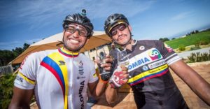Stopping off for a glass of wine during day one of the Wines2Whales Ride.