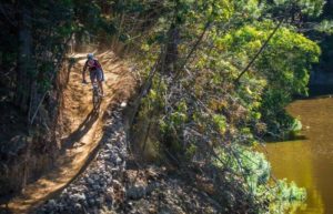 Speeding down single track