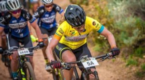Jennie Stenerhag in action during stage two of Wines2Whales Race.