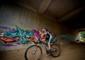 Modern scenery at the 947 Mountain Bike Challenge