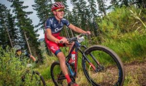 An image of Alan Hatherly during stage two of Wines2Whales Race.