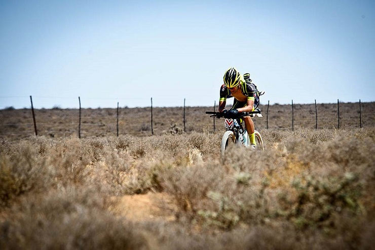 Marco Martins sits comfortably in the lead as he closes in on The Munga today. Photo: Erik Vermeulen.