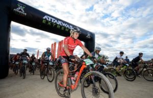An image of the 2018 Attakwas Extreme MTB Challenge start.
