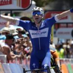 Elia Viviani Elia Viviani pictured here celebrating winning stage three of the 2017 Tour Down Under.