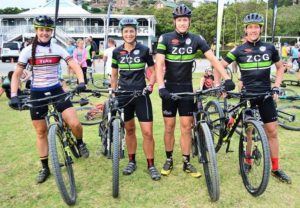 Riders full of smiles posing for a photo at the event. Photo: Tersia Marais