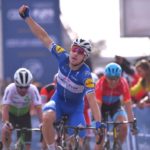 Abu Dhabi Tour Quick-Step Floors' Elia Viviani the 154km second stage of the Abu Dhabi Tour today. Photo: GettySport