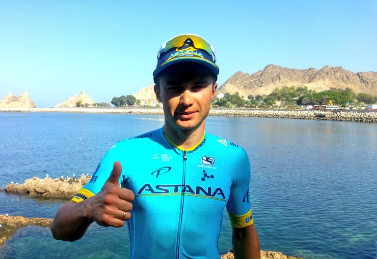 Alexey Lutsenko, pictured here, secured the overall title at the Tour of Oman today. Photo: Tour of Oman