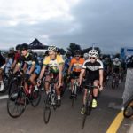Cyclists setting off for the Berge en Dale road race yesterday. Photo: Mariola Biela
