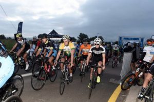 Cyclists setting off for the Berge en Dale road race yesterday. Photo: Mariola Biela