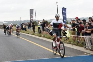 ProTouch's Reynard Butler pictured here as he won the Berge en Dale road race yesterday. Photo: Mariola Biela