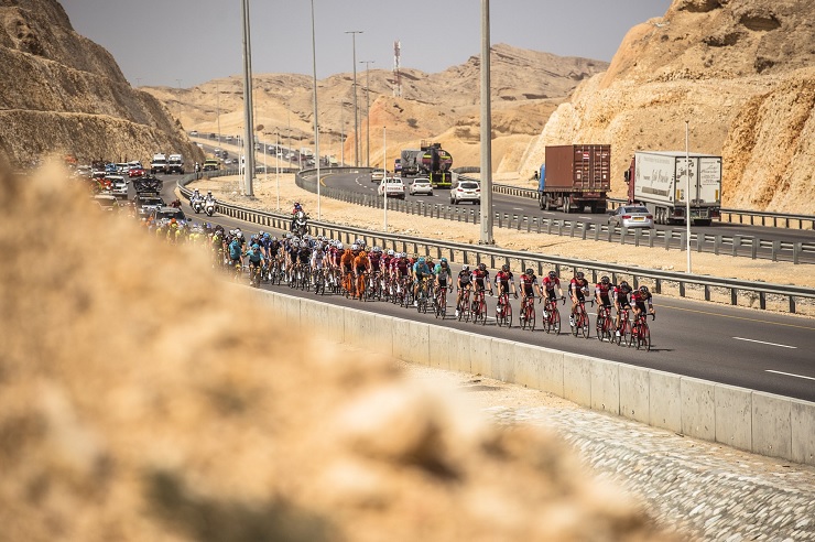 Dimension Data's Mark Cavendish claimed silver on stage one of the Tour of Oman today. Photo: Tour of Oman