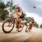 Annika Langvad, Kate Courtney during Cape Epic stage six
