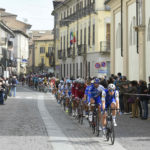 Milan San Remo cyclists in action during the 2017 event.