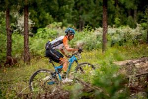 One of the 2018 PE Plett riders during the first stage.