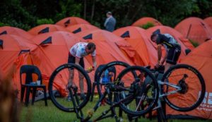 Some of PE Plett's riders getting ready for stage two of the 2018 event.