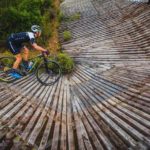 A rider taking on a wooded bend during the PE Plett. Photo: Deidre Cloete