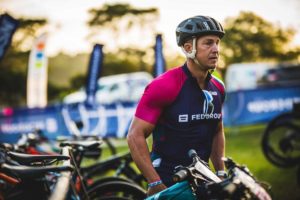 A rider looking serious before the third stage of the PE Plett. Photo: Deidre Cloete