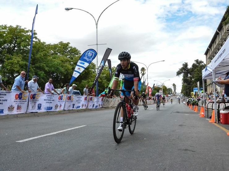 Ryan Harris, pictured here at the SA National Road Championships this year, is hoping to take a step up to win the Emperors Palace Classic road race in Johannesburg tomorrow. Photo: Into Cycling