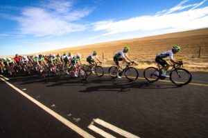 A DiData-led bunch pictured during stage one of the Tour of Good Hope. Photo: Robert Ward