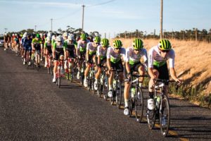 A DiData train leading the way during stage one of the Tour of Good Hope. Photo: Robert Ward