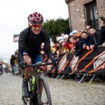 Ashleigh Moolman-Pasio, pictured here at the Tour of Flanders a few weeks ago, took a gamble to finish fourth at the Liege-Bastogne-Liege in Belgium yesterday.. Photo: Sean Robinson/Velofocus