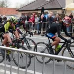 Ashleigh Moolman-Pasio (right) pictured at the Tour of Flanders a few weeks ago, was happy to finish second in the La Flèche Wallonne in Belgium yesterday. Photo: Sean Robinson/Velofocus