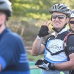 Rider showing positive signs before beginning the third stage of the Cradle Traverse yesterday. Photo: Sage Lee Voges/ZC Marketing Consulting