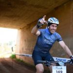 Rider passing through a tunnel during the third stage of the Cradle Traverse yesterday. Photo: Sage Lee Voges/ZC Marketing Consulting