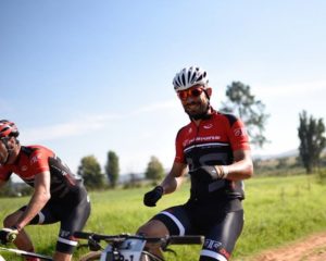 Rider enjoying the course during the third stage of the Cradle Traverse yesterday. Photo: Sage Lee Voges/ZC Marketing Consulting