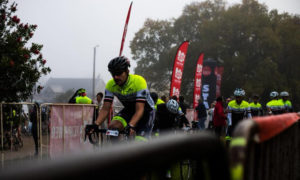 Double90 Team Challenge riders at the start