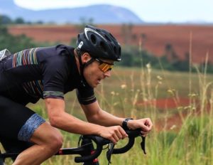 Rider pictured labouring through the time-trial of the Panorama Tour. Photo: HH Photography & Design
