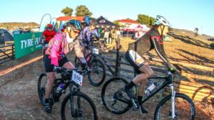 Riders starting the final Trek 2 Teebus stage