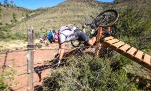 Those same obstacles got the better of some riders during the Trek 2 Teebus. Photo: Oakpics