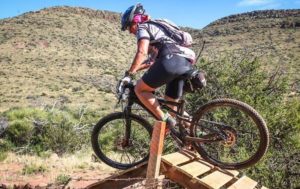 Obstacles got in the way to challenge riders during stage two of the Trek 2 Teebus. Photo: Oakpics